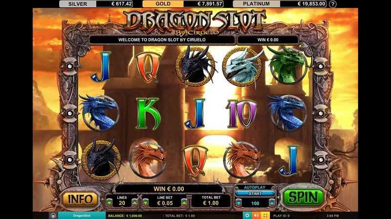 Play Dragon Slot Jackpot by Leander Games