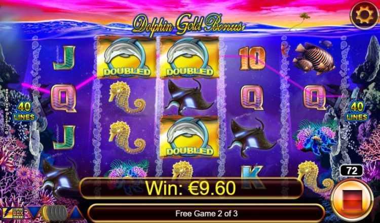 Play Dolphin Gold with Stellar Jackpots by Lightning Box