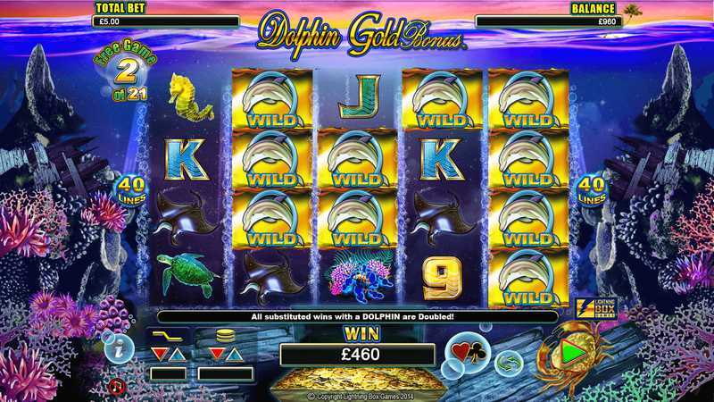 Play Dolphin Gold by Lightning Box