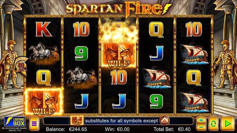 Play Spartan Fire by Lightning Box