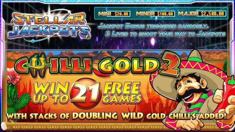 Slot Stellar Jackpots with Chilli Gold x2