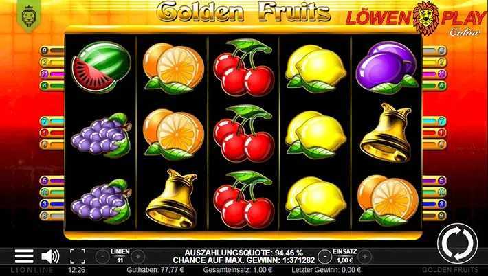 Play Golden Fruits by Lionline