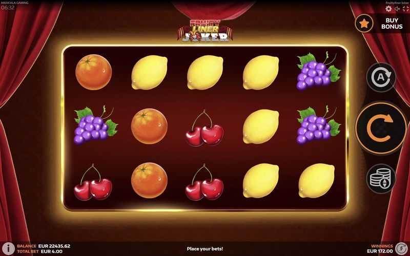 Play Fruityliner Joker by Mancala Gaming