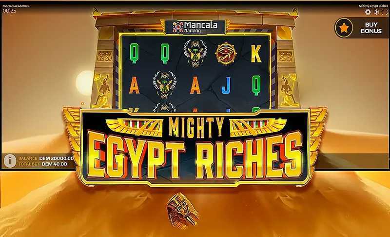 Play Mighty Egypt Riches by Mancala Gaming