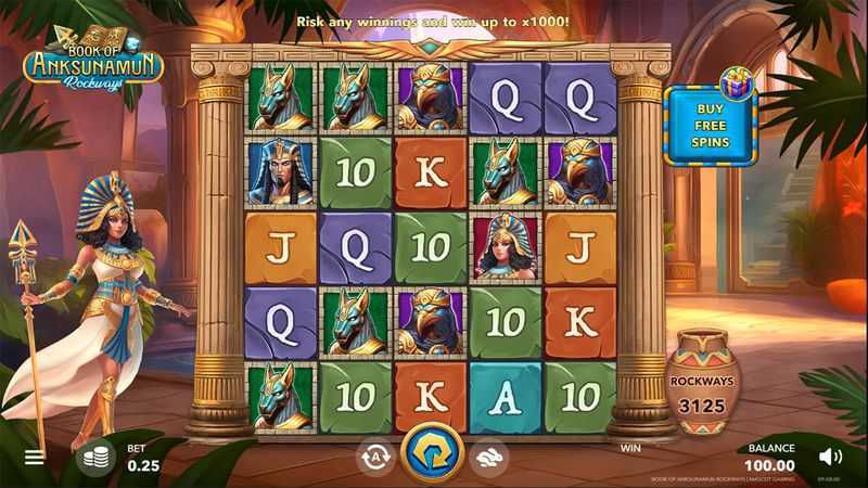 Play Book of Anksunamun Rockways by Mascot Gaming