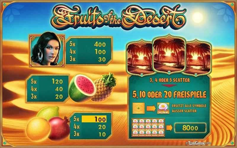 Play Fruits of the Desert by Merkur