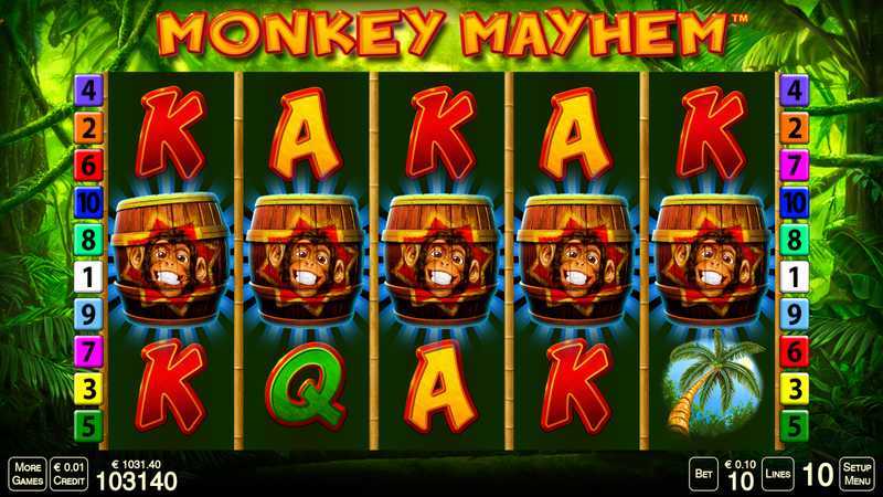 Play Monkey Mayhem by Merkur