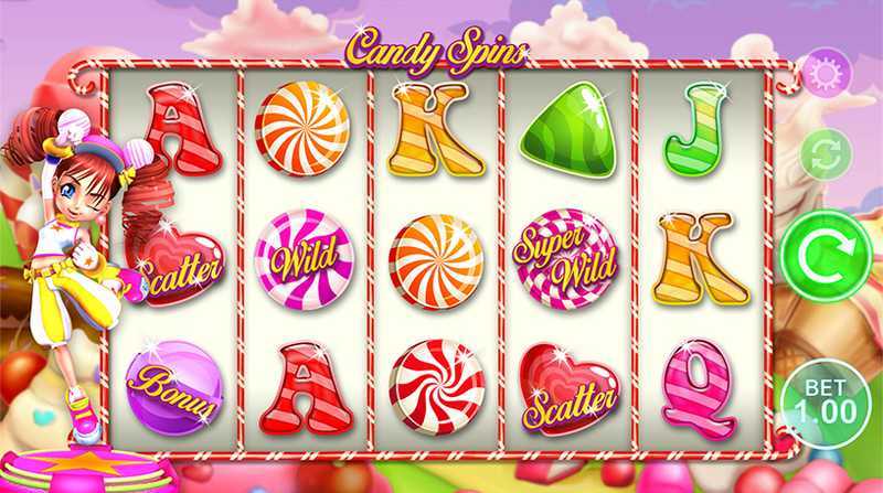 Play Candy Spins by Metagu