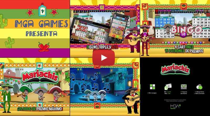 Play Mariachis Bingo by Mga Games