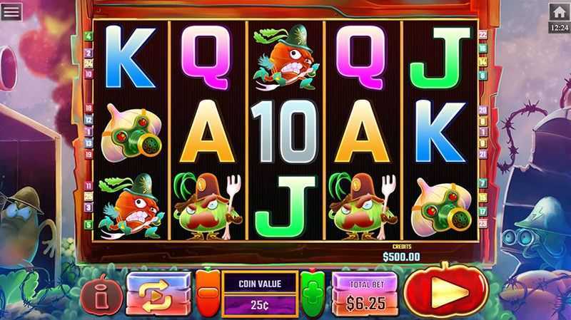 Play Vegetable Wars by Multislot