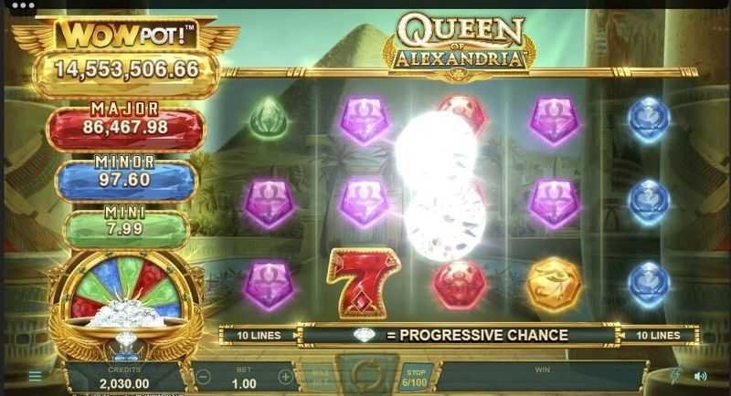 Play Queen of Alexandria WowPot by Neon Valley Studios