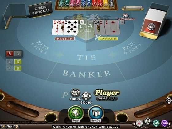 Play Baccarat Professional Series Low Limit by Netent