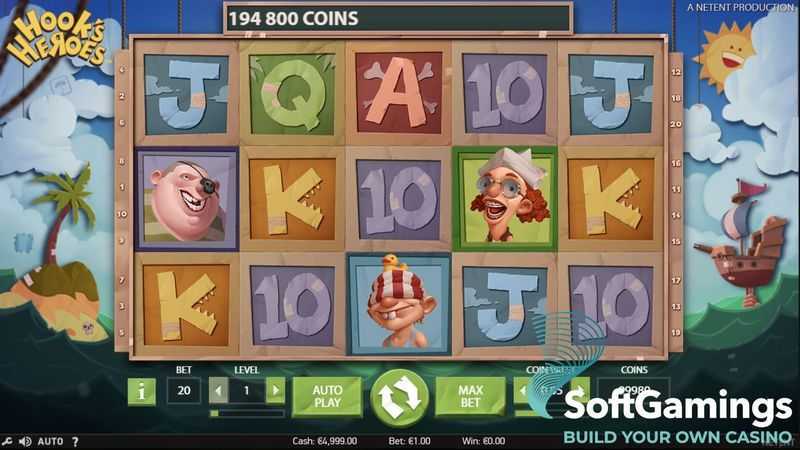 Play Hook's Heroes by Netent