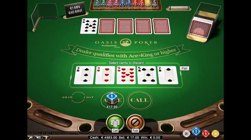 Play Oasis Poker Professional Series Low Limit by Netent