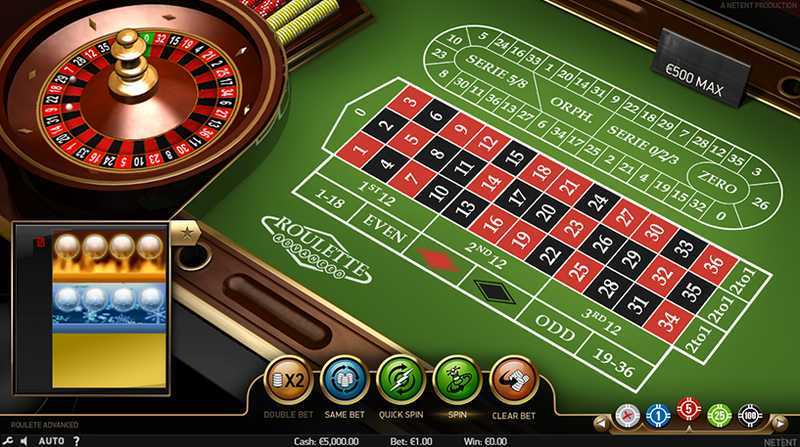 Play Roulette Advanced by Netent