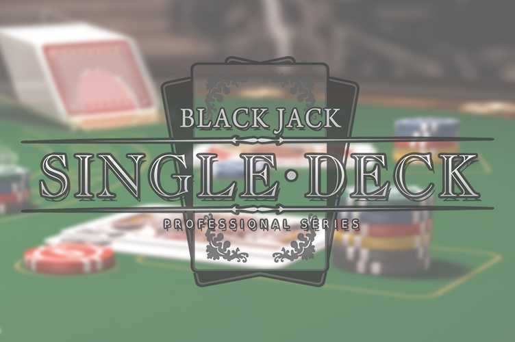 Single Deck Blackjack Professional Series Single Deck Blackjack Professional Series