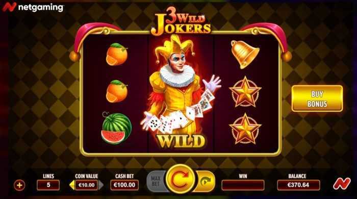 Play 3 Wild Jokers by Netgaming