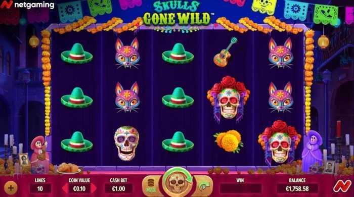 Play Skulls Gone Wild by Netgaming