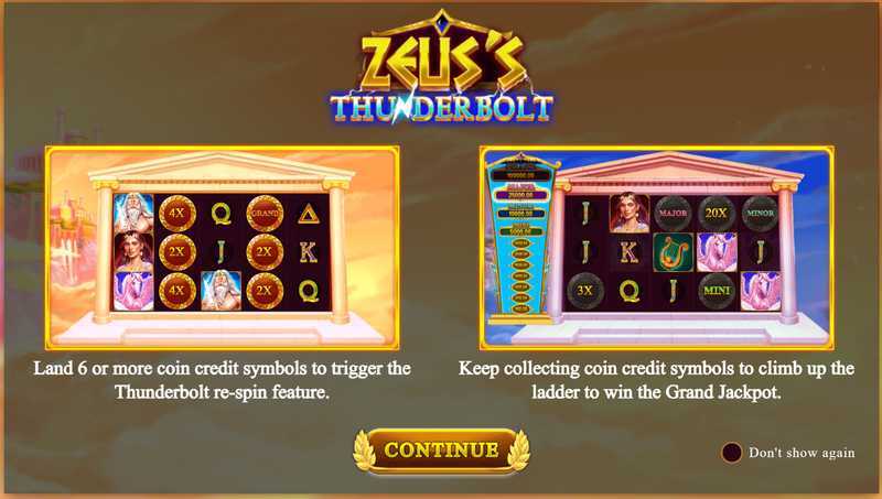 Play Zeus's Thunderbolt by Netgaming