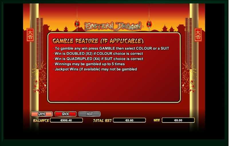 Play Eastern Dragon by NextGen in this thrilling online casino game. 