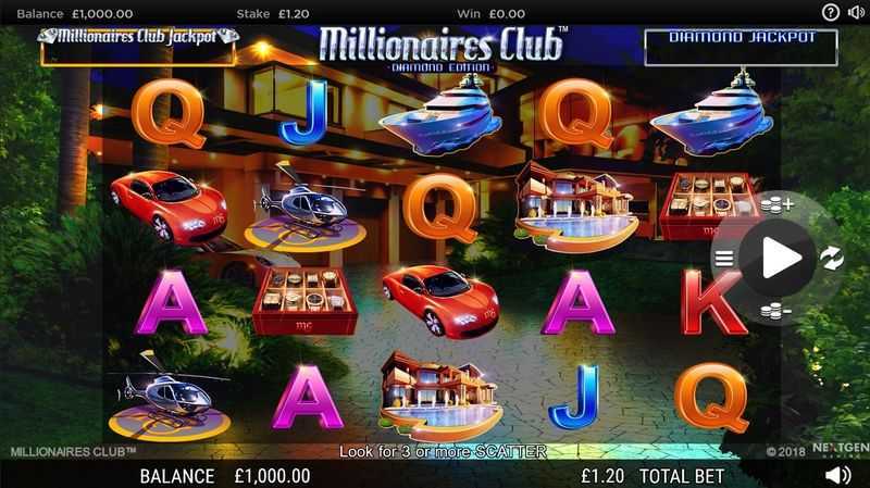 Play Millionaires Club Diamond Edition by Nextgen