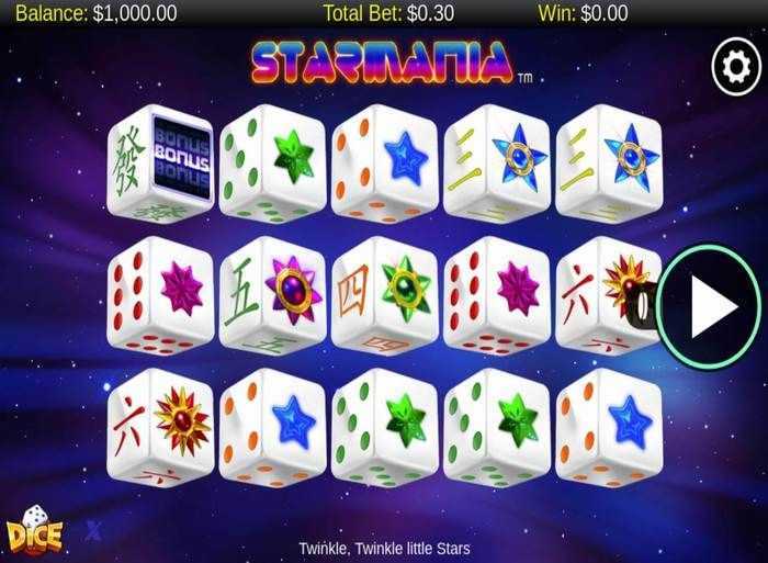 Play Starmania Dice by Nextgen