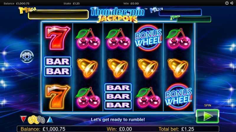 Play Thunderspin Jackpots by Nextgen