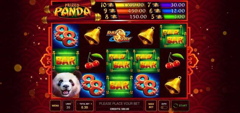 Play Prized Panda by Novomatic