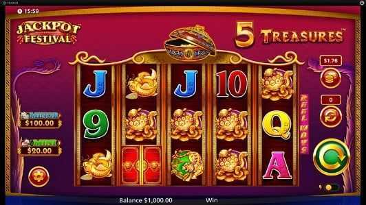 Play Jackpot Treasures by Onegame