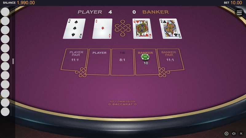 Slot Bitcoin Baccarat no commission