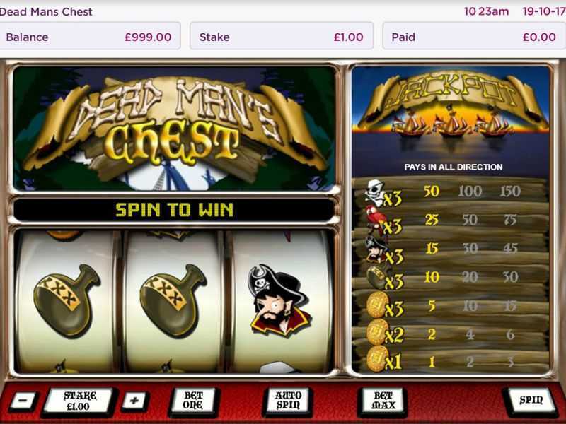 Play Dead Mans Chest by Openbet