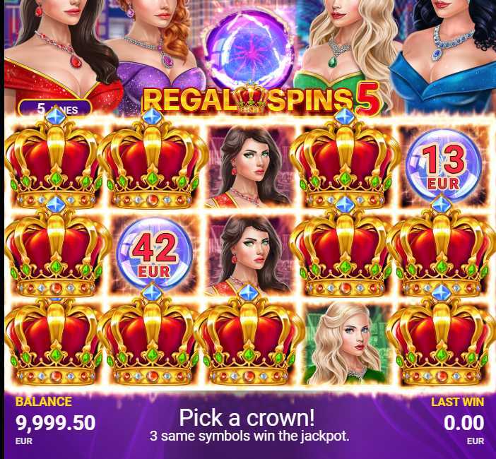 Play Regal Spins 5 by Pateplay