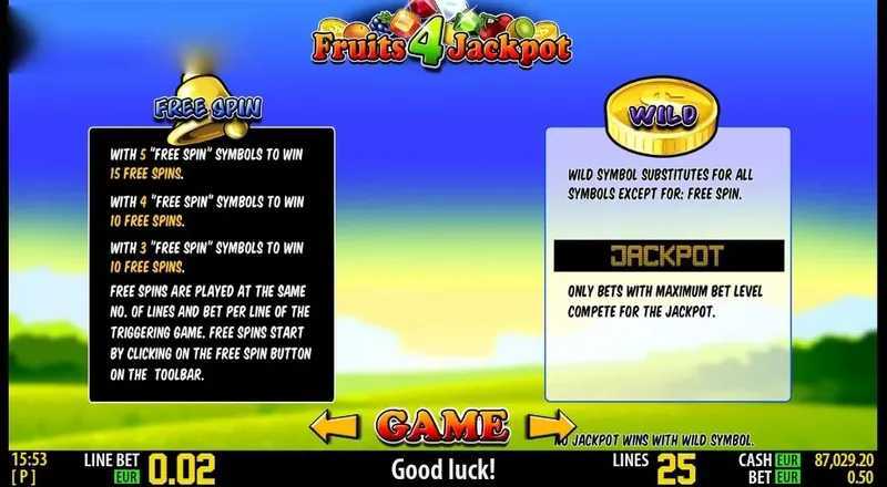 Play Fruits 4 Jackpot HD by Play Labs