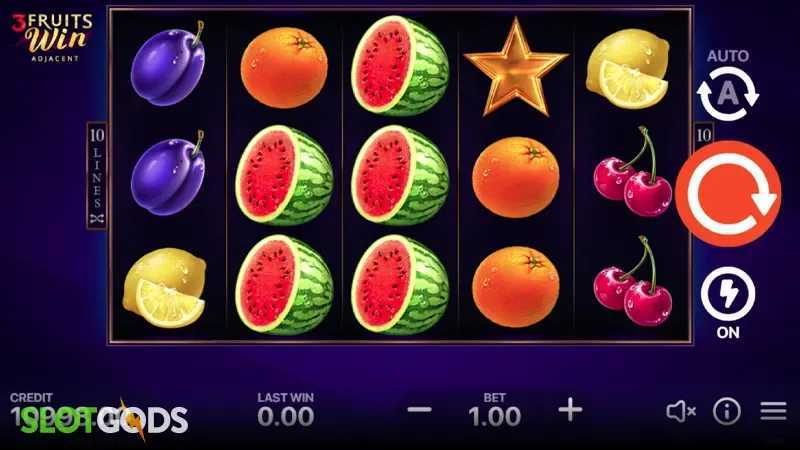 Play 3 Fruits Win: 10 lines by Playson