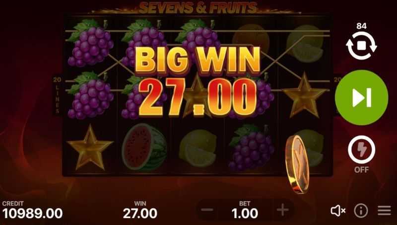 Slot Fruits & Clovers 20 lines