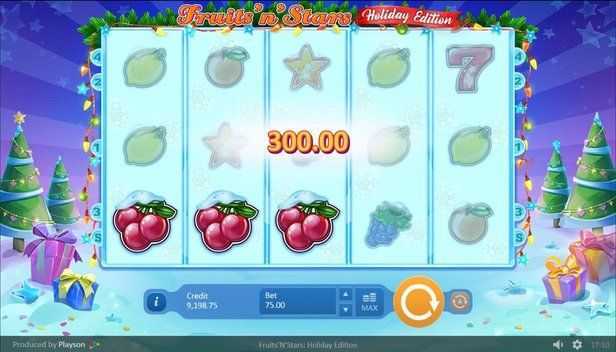Play Fruits'N'Stars: Holiday Edition by Playson – Dive into a Thrilling Online Casino Game 