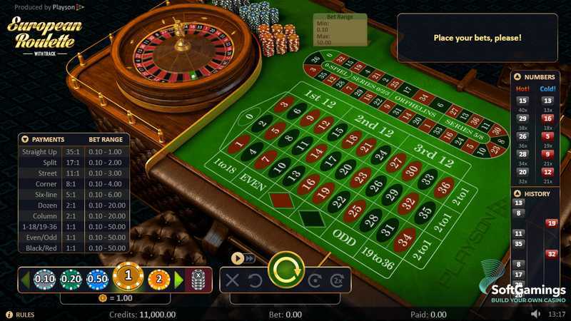 Play Roulette with Track by Playson