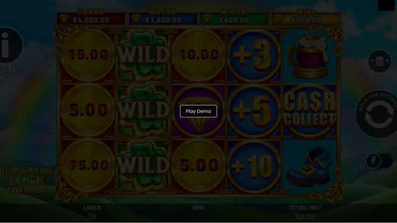 Play Cash Collect Leprechauns Luck by Playtech Origins