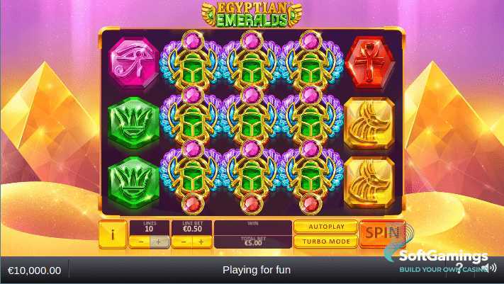 Play Egyptian Emeralds by Playtech