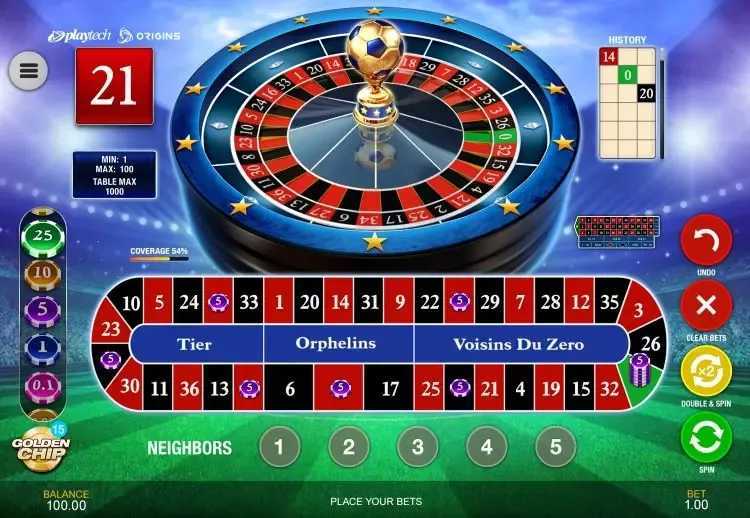 Play European Football Roulette by Playtech Origins