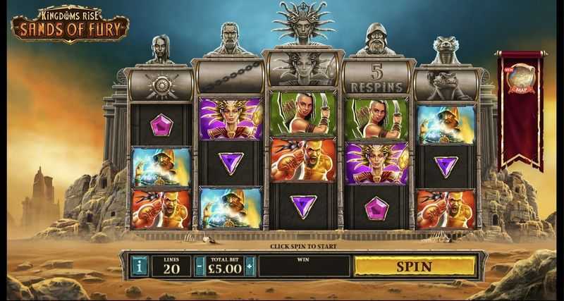Play Kingdoms Rise: Sands of Fury by Playtech Origins