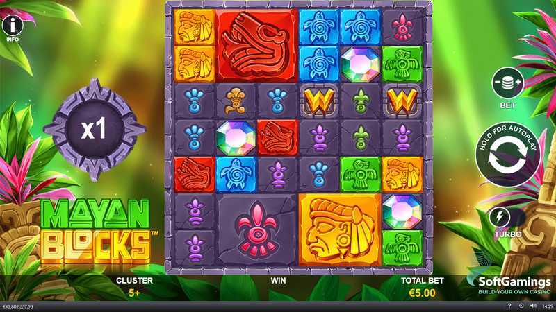 Play Mayan Blocks by Playtech