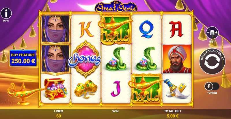 Play The Great Genie Christmas by Playtech Origins