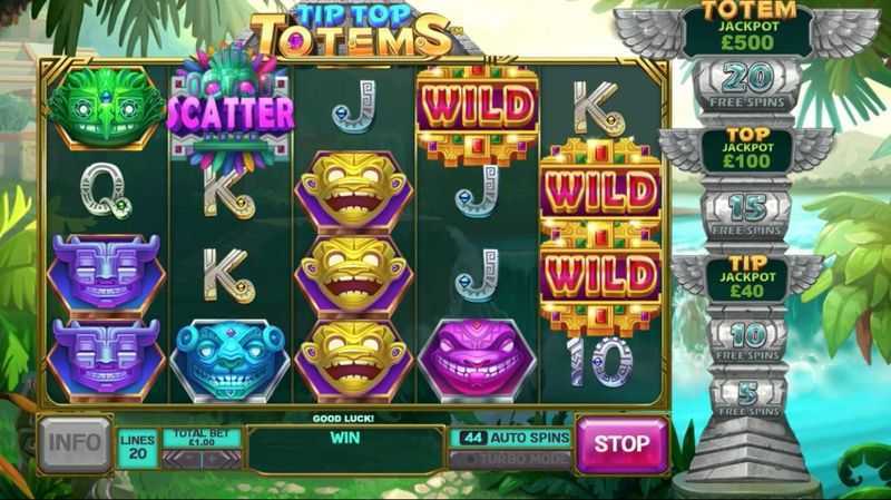 Play Tip Top Totems by Playtech