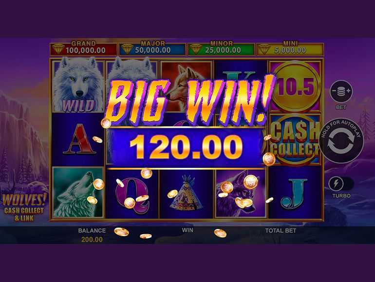 Slot Wolves! Cash Collect & Link