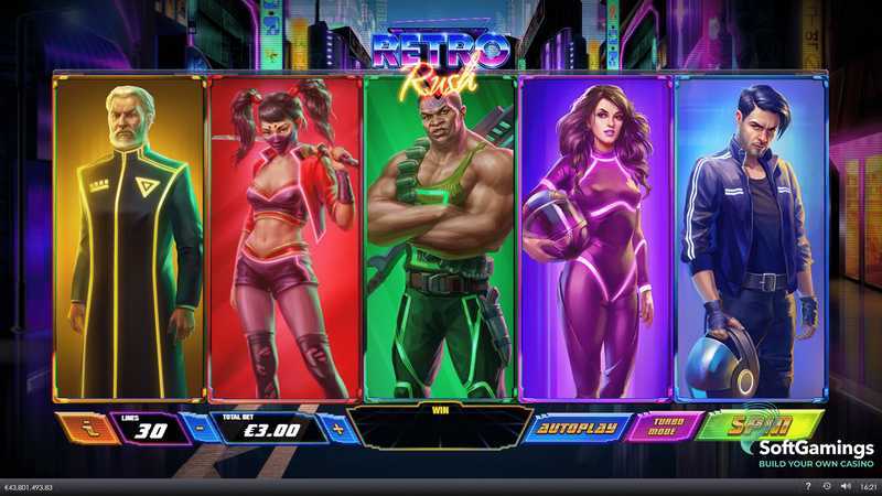 Play Retro Rush by Playtech Vikings