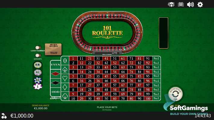 Play 101 Roulette by Playtech