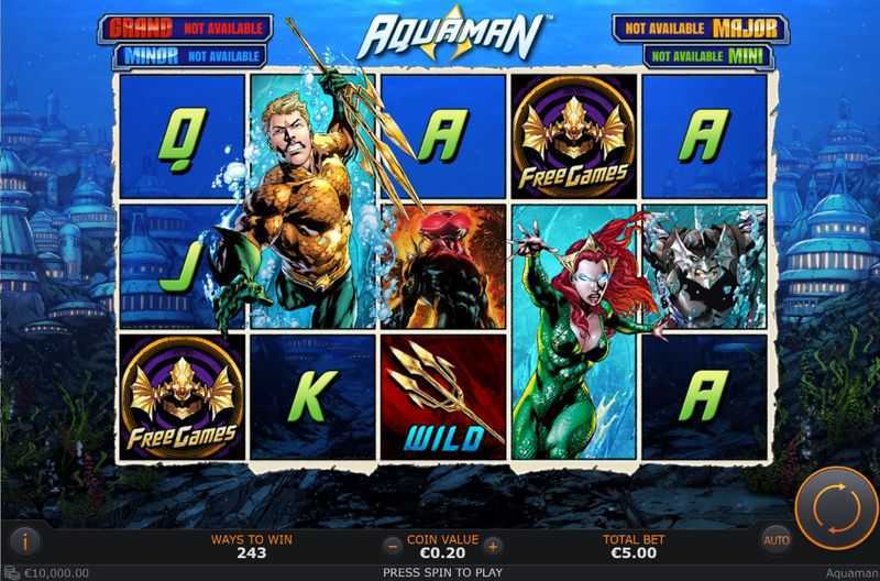 Play Aquaman by Playtech