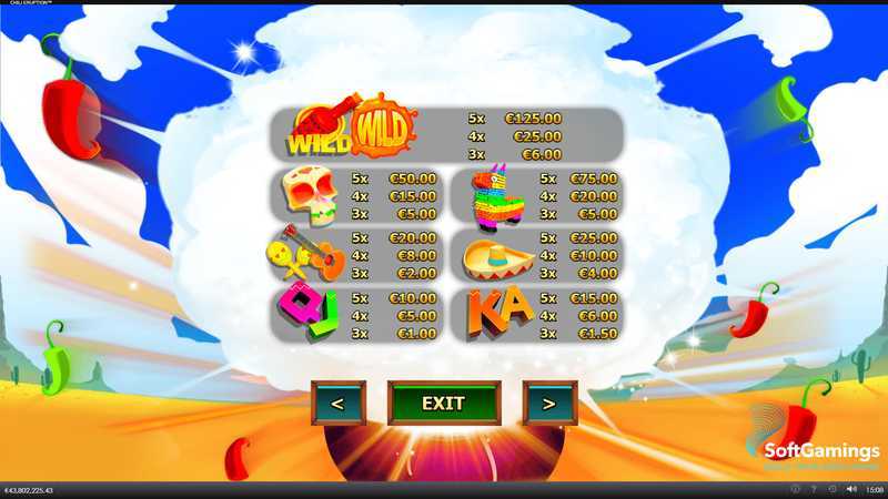 Play Chili Eruption Thundershots by Playtech