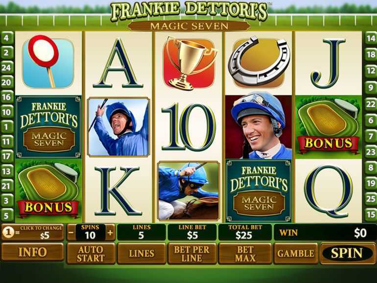 Play Frankie Dettori's Magic Seven Jackpot by Playtech